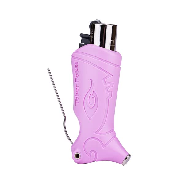 Toker Poker funda encendedor Clipper morado