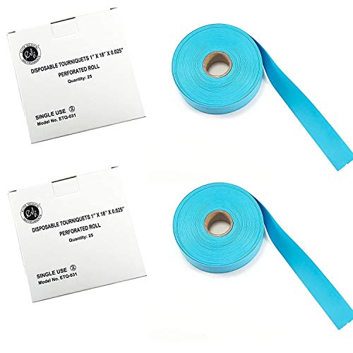 torniquete desechable azul para emergencias