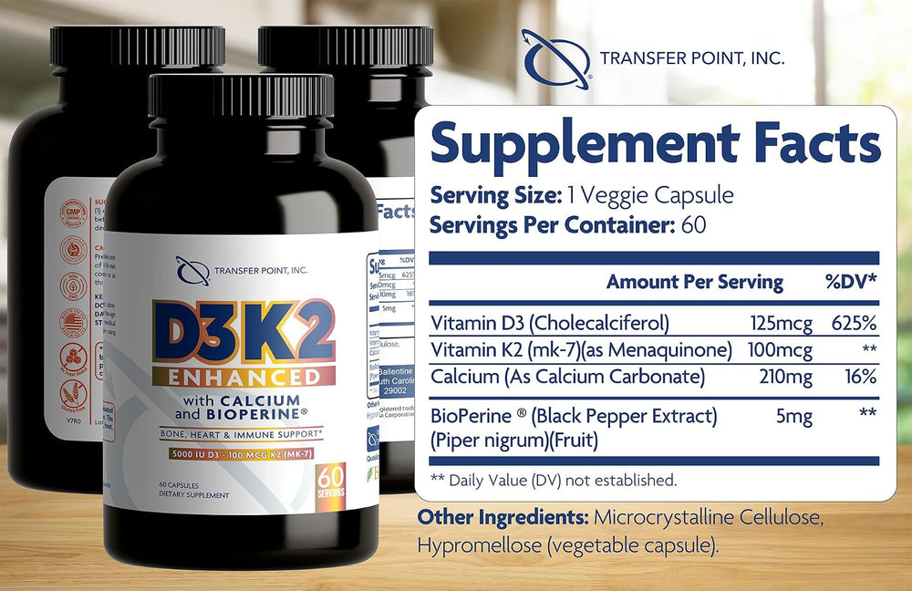 Transfer Point D3 5000 IU con K2 MK-7
