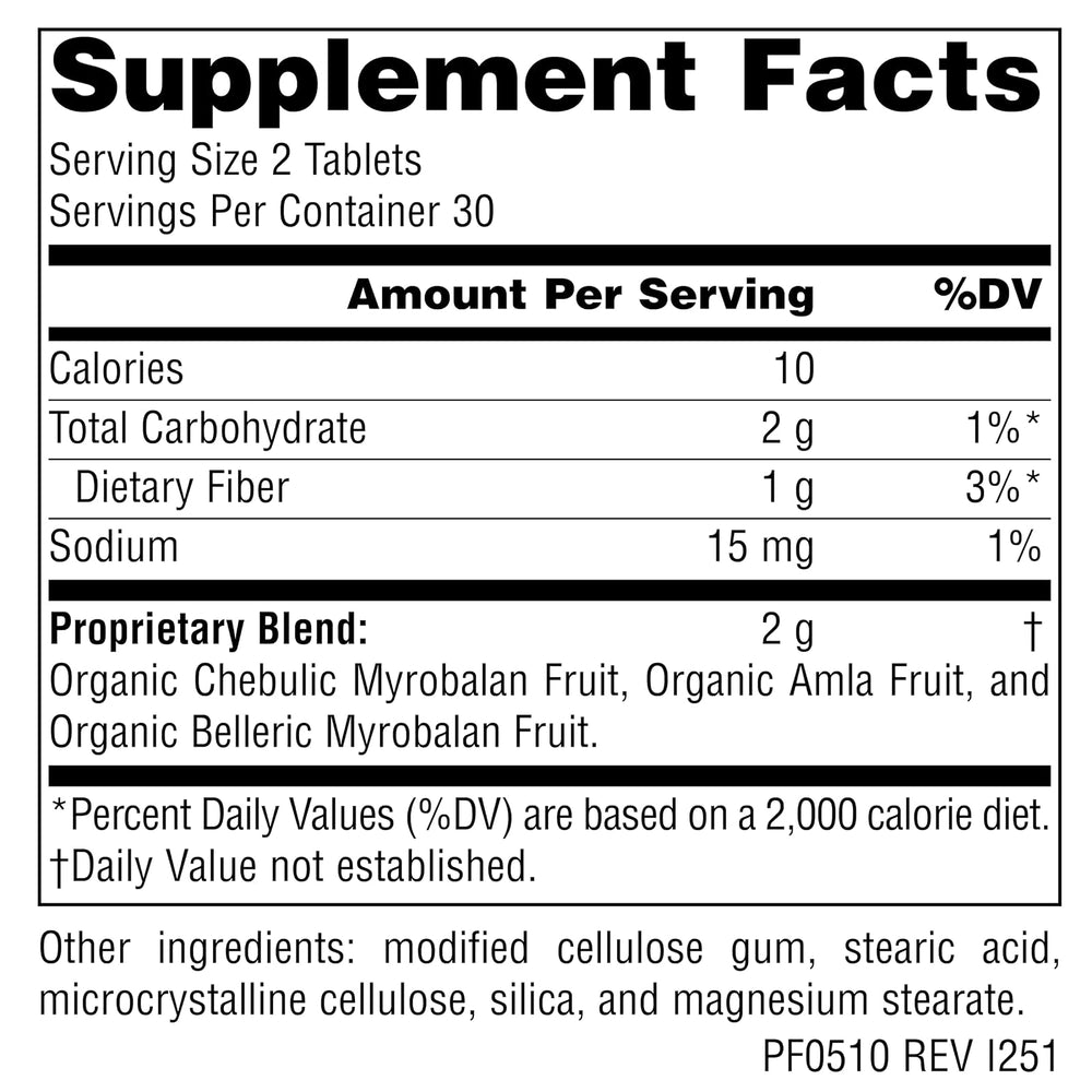 Triphala Gold 60 tabletas