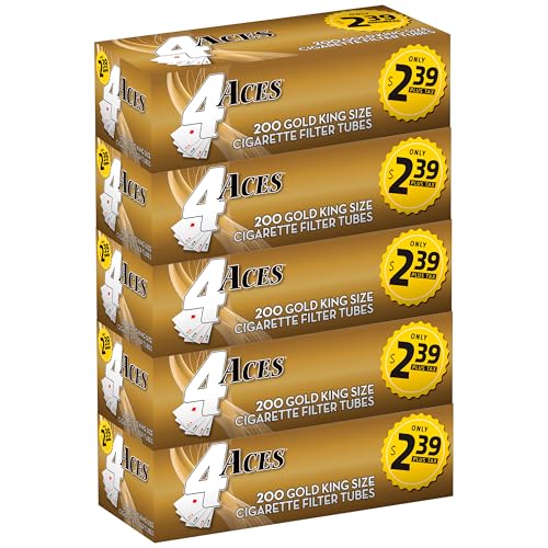 Tuberías de cigarrillos 4 Aces oro claro