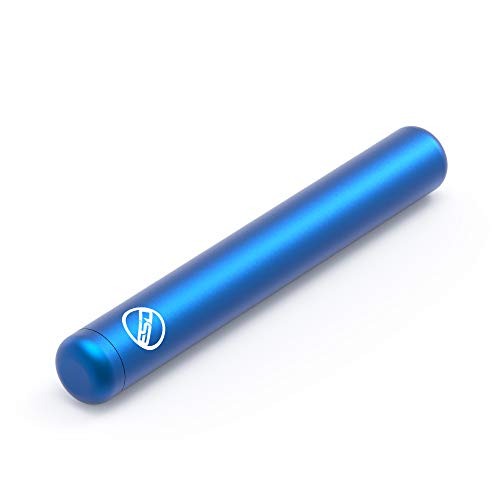 tubo portacigarrillos azul minimalista