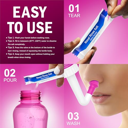 uso fácil de irrigación nasal