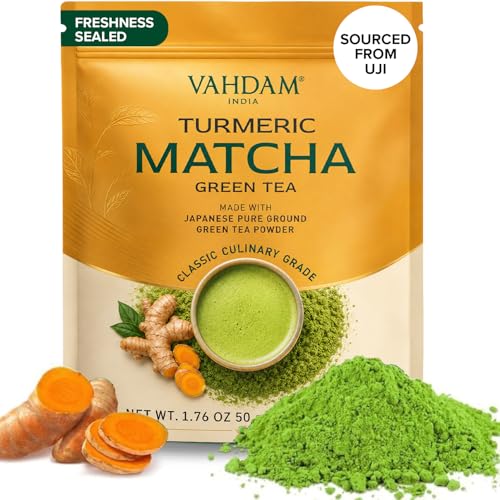 VAHDAM Té Verde Matcha con Cúrcuma