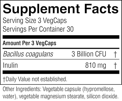 Vegicaps de Bacillus Coagulans para bienestar