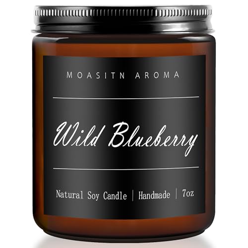 vela aromática de arándano natural
