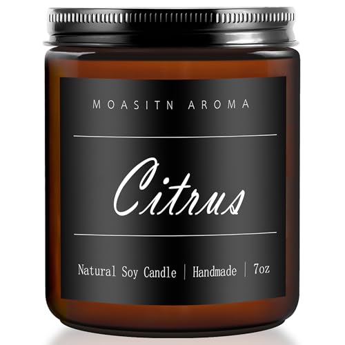 vela aromática de cítricos natural
