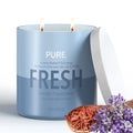 vela aromática de lavanda pura