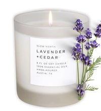 vela aromática de lavanda relajante