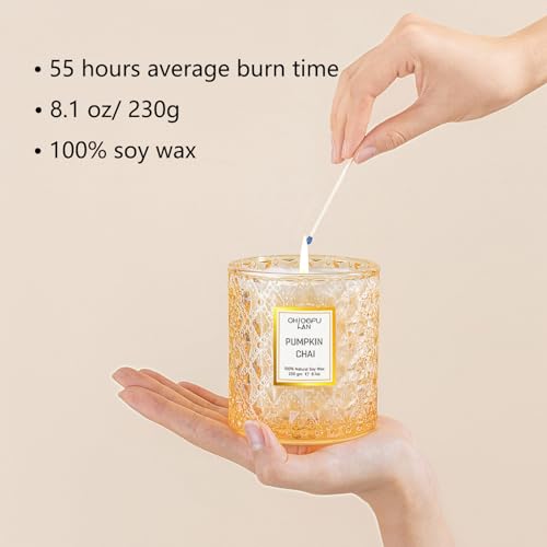 vela aromática de soja de lujo