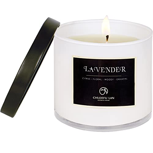 vela aromática premium de lavanda