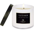 vela aromática premium de lavanda