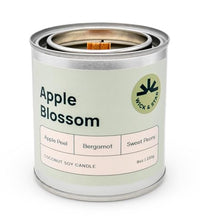 vela aromática vegana flor de manzana