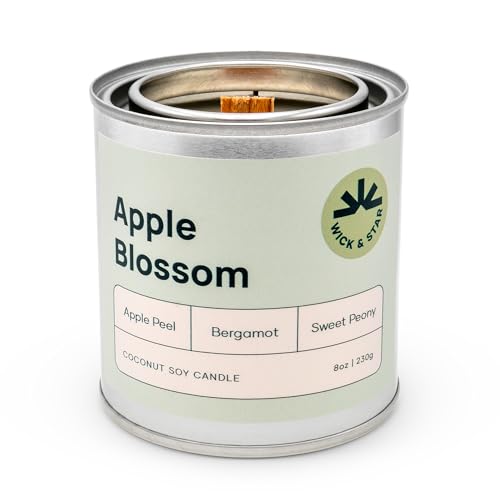 vela aromática vegana flor de manzana