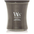 vela aromática WoodWick con mecha crepitante