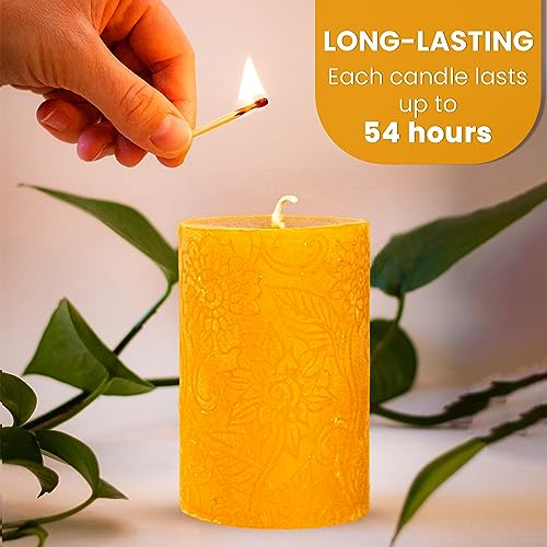 vela de cera de abeja en varios colores