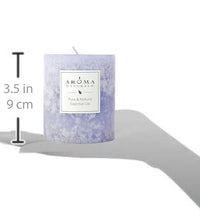 vela de lavanda para meditación