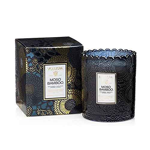 vela de vidrio Voluspa aroma moso bamboo