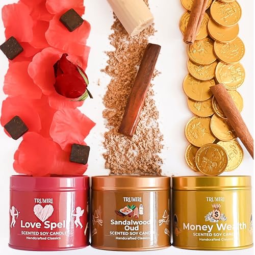 Velas altamente perfumadas con aceites esenciales