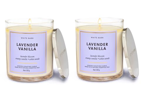 velas aromáticas de lavanda y vainilla