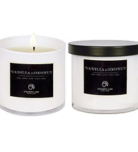 velas aromáticas de vainilla y coco