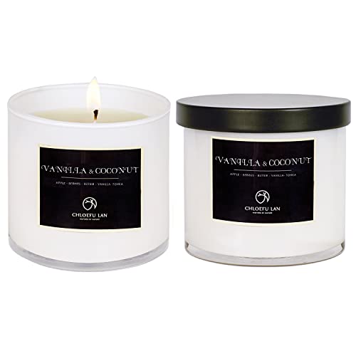 velas aromáticas de vainilla y coco