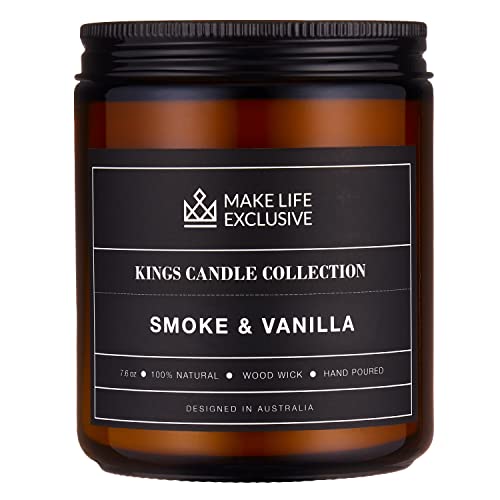 velas aromáticas para hombre humo vainilla