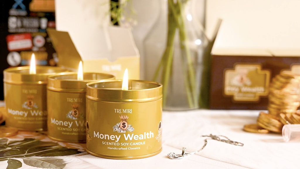velas de cristal para rituales de abundancia