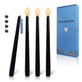 velas taper negras aromatizadas sándalo