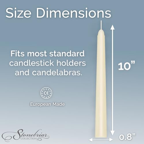 velas taper Stonebriar para decoración