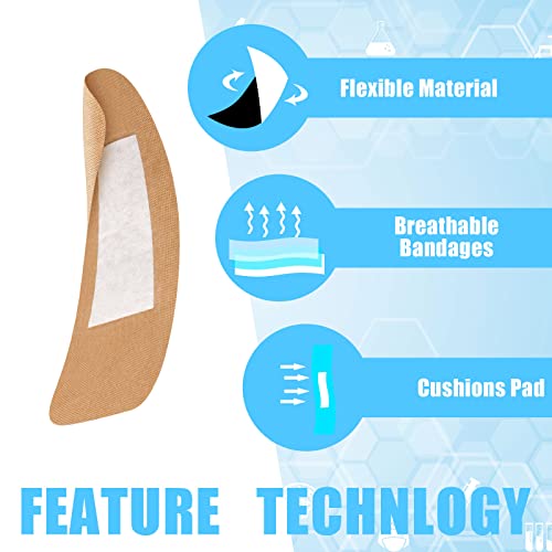 vendajes adhesivos de 2 x 4 pulgadas