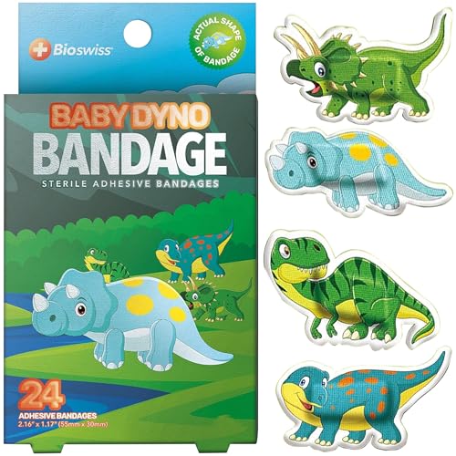 vendajes autoadhesivos en forma de dino