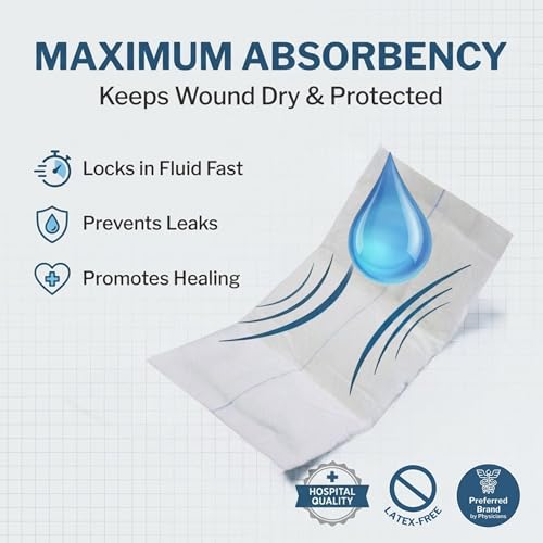 vendajes gruesos y absorbentes
