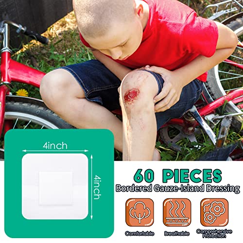 vendajes impermeables de 4 x 4 pulgadas