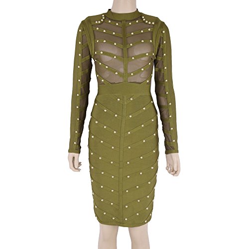 vestido de fiesta con detalles de beads