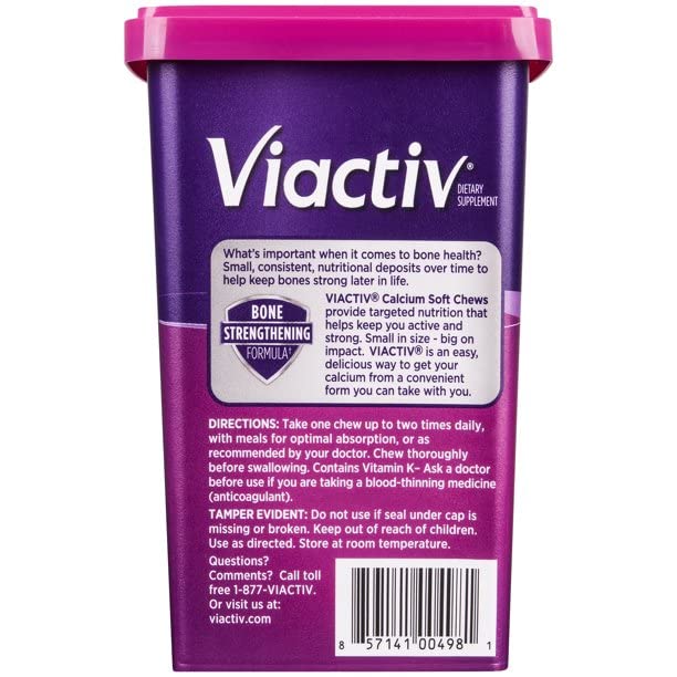 Viactiv Max caramelo rico para salud ósea