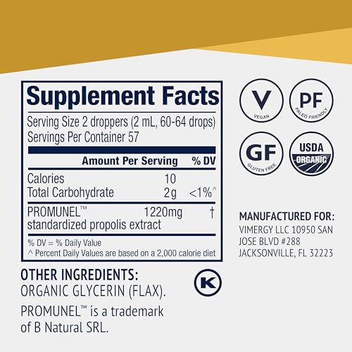 Vimergy PropolisPure sin gluten y kosher