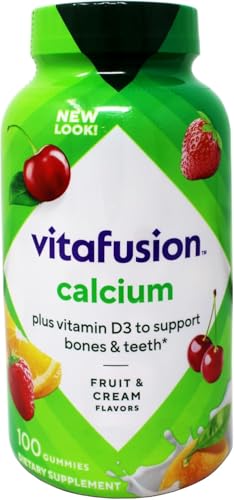 Vitafusion calcio gummy para huesos fuertes
