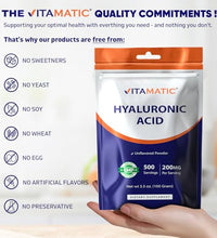 Vitamatic ácido hialurónico en polvo