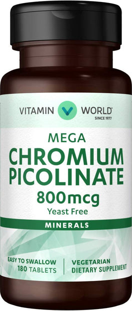 Vitamin World Picolinato de Cromo 800 mcg