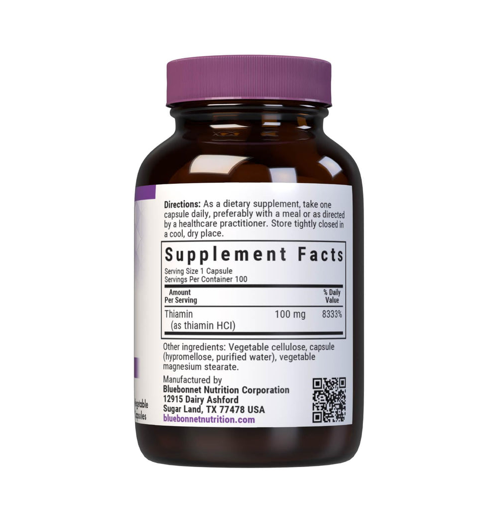 Vitamina B1 100 mg Bluebonnet