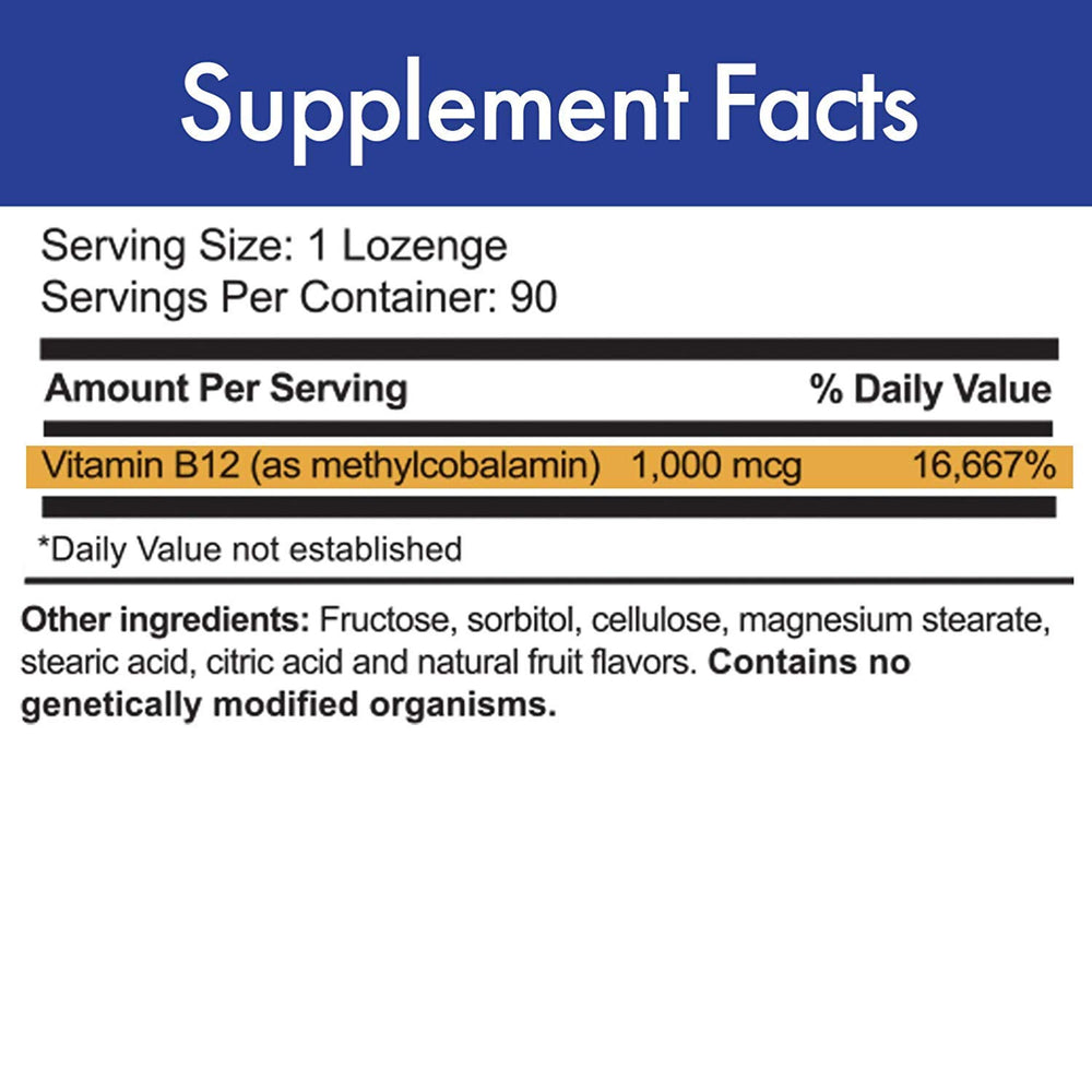 Vitamina B12 1000 mcg Stop Aging Now
