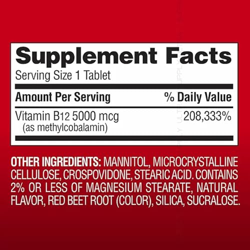vitamina B12 sabor cereza para energía