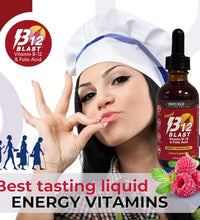 Vitamina B12 sabor frambuesa natural