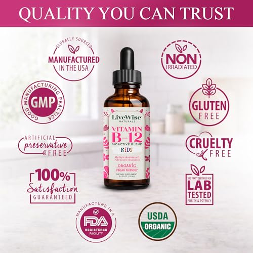 Vitamina B12 sin GMO para niños