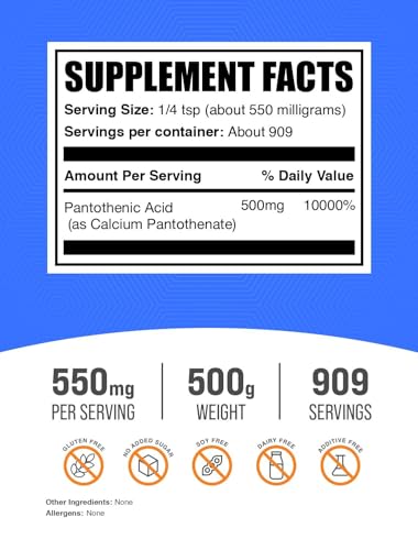 Vitamina B5 en polvo 500 g