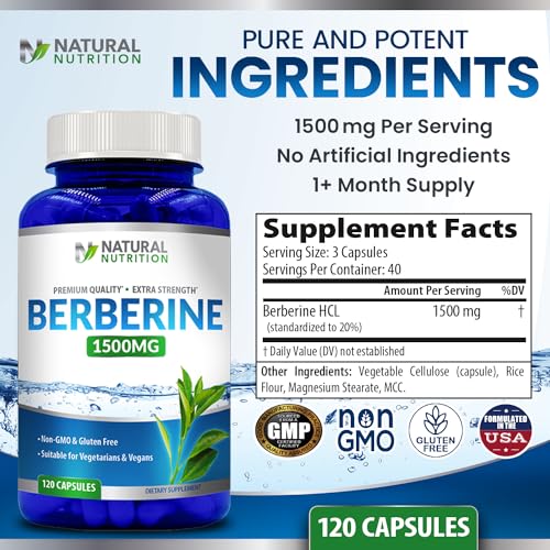 Vitamina berberina extra fuerte 120 cápsulas