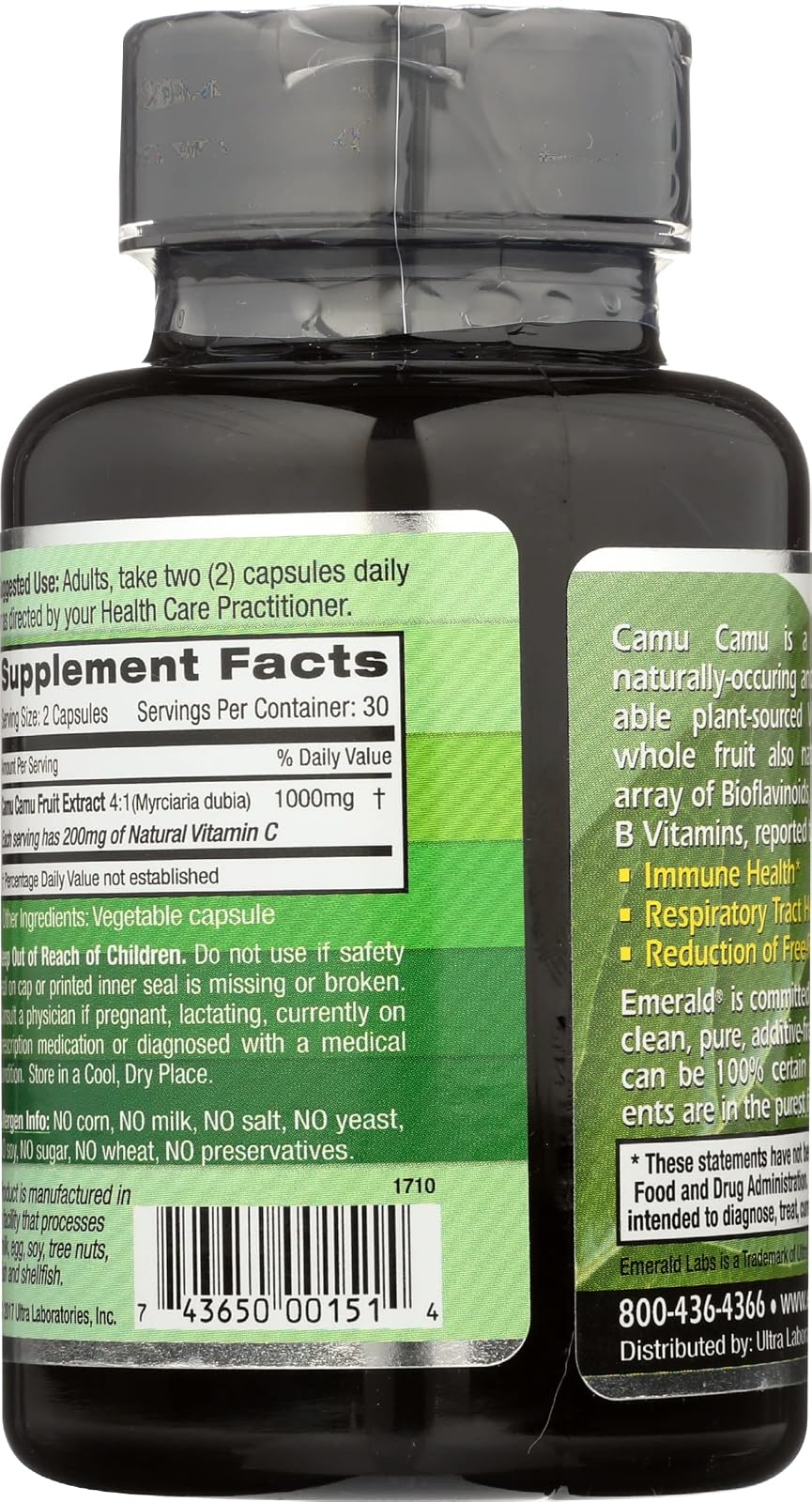 Vitamina C Emerald Labs 60 cápsulas
