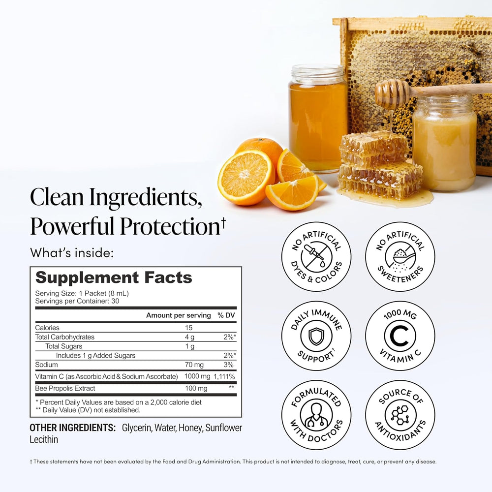 Vitamina C en formato de sobres