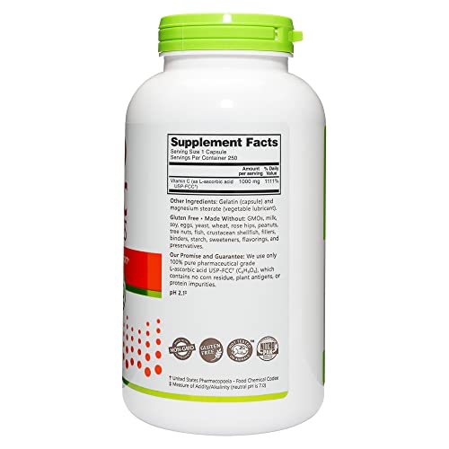 Vitamina C NutriBiotic 250 cápsulas